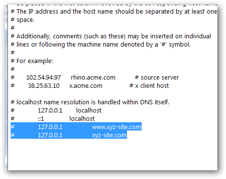hosts file in Windows 7-1 hosts file in Windows 7-1