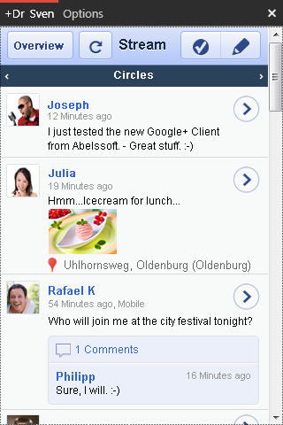 Google Plus Desktop App GClient