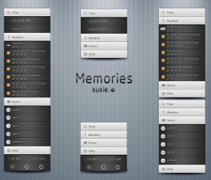 Collapsing Date,Time,Weather,System Information Widget