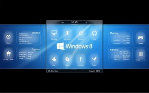 Elegant Blue Dock With Matching Icons