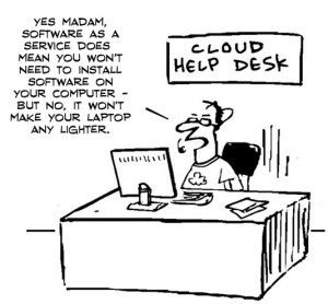 False Appearance of Cloud by Means of Promotive Ads